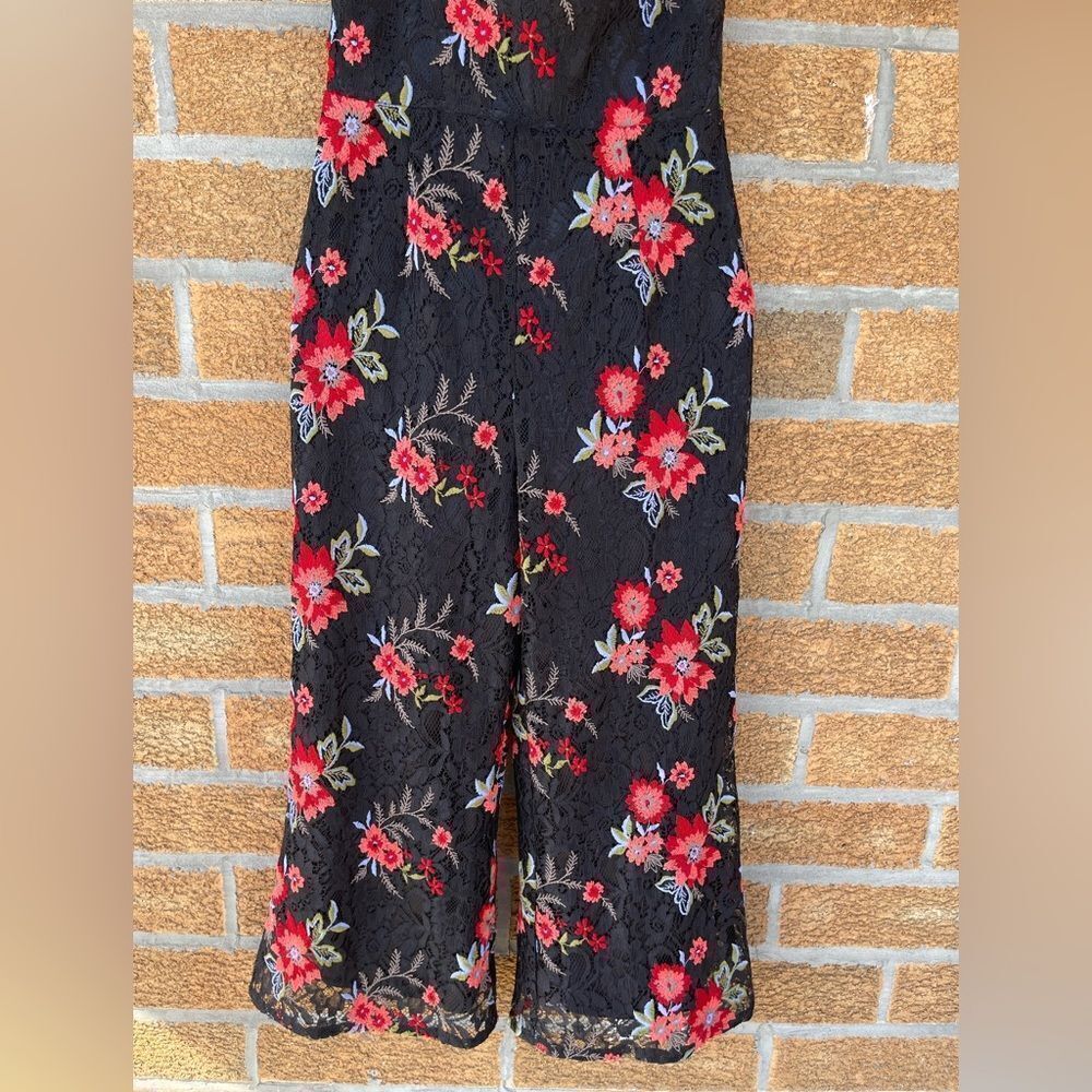 Lovers + Friends Floral Lace Kenneth Jumpsuit small - Picture 4 of 11